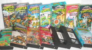 14 VHS TMNT Teenage Mutant Ninja Turtles Videos Family Home Entertainment Rare 2