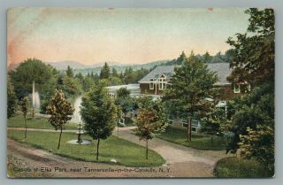Tannersville - In - The - Catskill Ny Casino At Elka Park Antique Postcard
