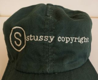Vintage Rare 80s - 90s " Stussy Copyright " Logo Hat Authentic Cap Made In Usa