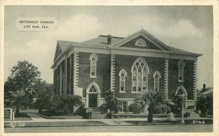 Dexter Live Oak Florida Luneberg 874 - 3 1940s Methodist Church 6377