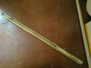 Rare Antique Morley - Murphy Hdw.  Co Wooden Fly Fishing Rod & Antique Bait Bucket