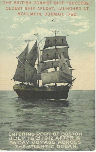 6 Antique Postcards British Convict Ship " Success " Orig.  Instruments Of Torture