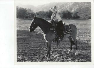 Alice White As Cowgirl On A Horse Rare Photo