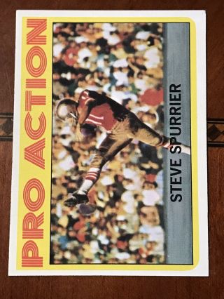 1972 Topps Football Steve Spurrier 338 49ers Qb - P High Set Break “rare”