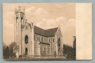 Convent Station Nj College Of St.  Elizabeth Antique Postcard