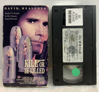 Kill Or Be Killed Vhs 1993 David Heavener Very Rare Cult Action Htf Oop Drama
