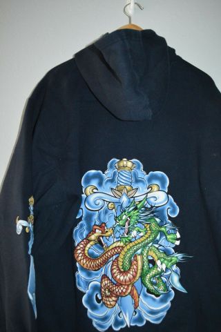 Jnco Jeans Dragon Sword Hoodie Sweatshirt Mens Xl Rare