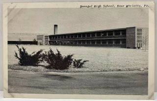 Donegal High School Marietta Pa Pennsylvania Photo Postcard