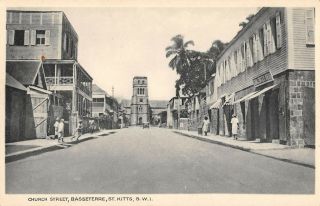 Basseterre,  St Kitts,  Bwi Church Street J.  E.  Stephens,  Pub C 1904 - 14
