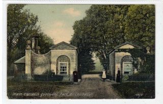 Main Entrance,  Goodwood Park,  Nr Chichester: Sussex Postcard (c60837)