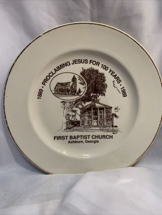 First Baptist Church Plate Ashburn Georgia