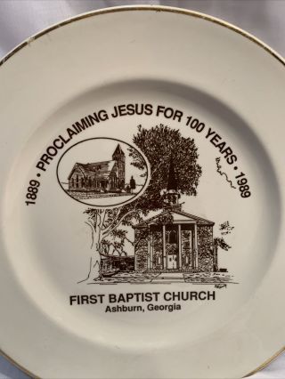 First Baptist Church Plate Ashburn Georgia 2