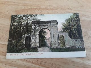 Postcard The Freemantle Arch,  Wroxall,  Isle Of Wight To The Lodge,  Nr Carmarthen