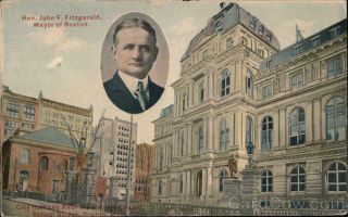 Political 1911 Hon.  John F.  Fitzgerald,  Mayor Of Boston,  Ma Suffolk County Vintage
