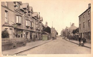 Circa 1908 Postcard: High Street,  Ruddington,  Rushcliffe,  Nottinghamshire