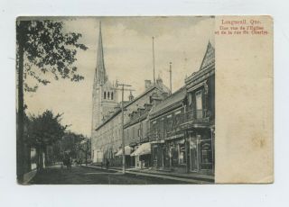 Longueuil Qc - Rppc View Of English & St.  Charles Street - Posted 1912