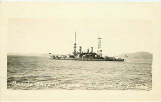 Battleship San Francisco California C - 1910 Photo Postcard Oregon Navy 21 - 4092