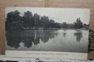 1910 Cleveland Female College Outing Tennessee Rppc Postcard Rare Lake Tenn Tn