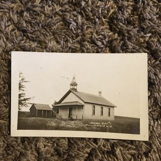 1911 Rppc Postcard View School District 1 10 - 09 Sumner Wisconsin Dingman