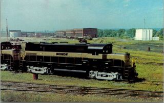 Two Postcards Monon 32 And 514 Railroad Train Indiana 133002