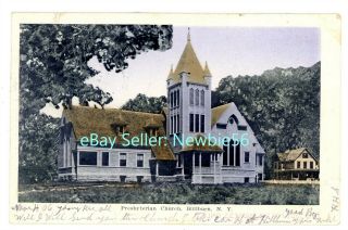 Hillburn Ny - Presbyterian Church - Postcard Rockland County Nr Suffern