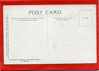 C E Corke,  J.  Salmon,  Postcard,  At Sunset,  Caldecote Towers Bushey Hertfordshire 2
