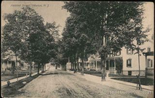Newton,  Nj Halsted Street Sussex County Jersey G.  Temme Co.  Postcard Vintage