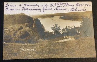 1906 Parkersburg West Virginia From Ft Boreman Ohio River Rppc Real Photo