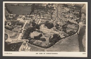 Postcard Christchurch Nr Bournemouth Dorset Aerial View Early Rp By Aerofilms