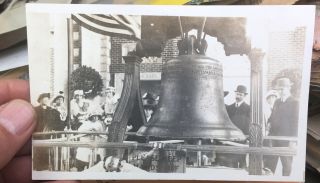 1915 Ppie Crowd In San Francisco Exposition W/ Liberty Bell Panama - Pacific Rppc