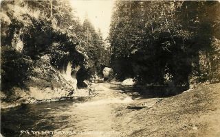 C1916 Rppc No15 Fishing The Santiam River At Cascadia Or Linn County Posted