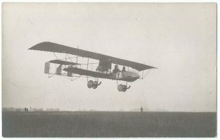 Early German Germany Airplane Biplane Aircraft Rppc Real Photo Postcard C.  1915
