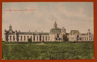 Ohio State Reformatory Mansfield Note No Lake Antique Post Card - Oh