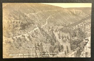 Antique 1910’s San Miguel Canyon,  Between Placerville & Norwood,  Co Rppc Postcard