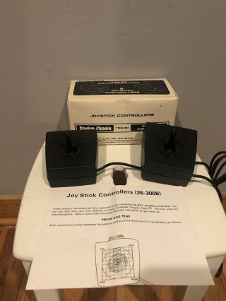 Vintage Radioshack 26 - 3008 Joystick Controllers Tandy Trs - 80