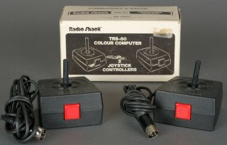 Set Of Two (2) Radio Shack Tandy Trs - 80 Colour Computer Joystick Controlle