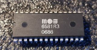 Mos 6581r3 Sid Chip,  For Commodore 64/128,  Part,  Exrare