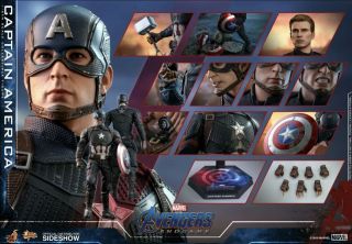 Hot Toys Captain America Avengers Endgame 1:6 Scale Figure Chris Evans MMS536 5