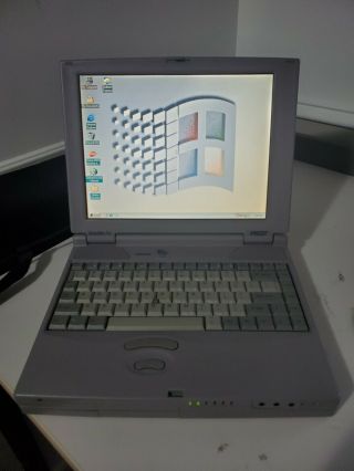 Vintage Windows 98 Laptop,  Toshiba Satellite 490cdt Pentium Ii,  32mb,  4gb,