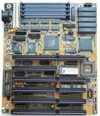 80386dx Motherboard Fic 386 - Gt With Cpu Amd Am386dx - 40,  4mb Ram,  128kb Cache