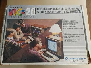 Commodore Vic - 20 Personal Computer Video Game System W/games & Expander Pack,