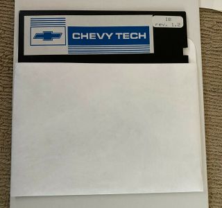 Rare 1986 Chevy Tech Chevrolet 5.  25 " Floppy Disk Software Pc Ibm Apple Iie C64