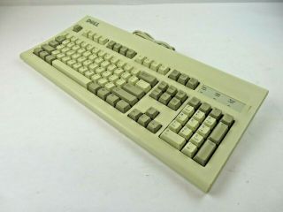 Vintage Dell At - 101w Mechanical Black Alps Keyboard Retro