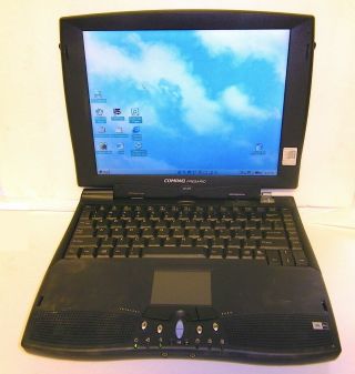 Compaq Presario 1245 Vintage Laptop,  Windows 98,  3.  2 Gb Hdd,  Amd K6 - 2,  32 Mb Ram