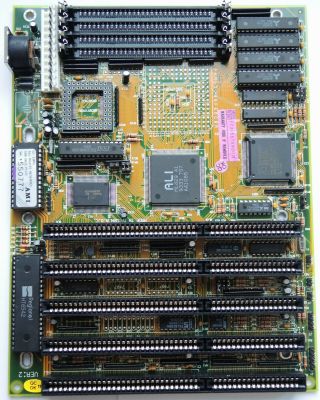 80386dx Motherboard Ali M1429 A1 With Cpu Amd Am386dx - 40 And 128kb Cache