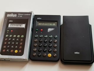 Vintage Braun 4835 Et66 Calculator 1987 Dieter Rams Design,  Belin Sign Rare