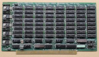 S - 100 Card Ims Industrial Micro Systems 32k Static Ram Memory S100 Board