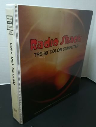 Radio Shack Trs - 80 Color Computer Color Disk Edtasm - Cat No 26 - 3254 Tandy