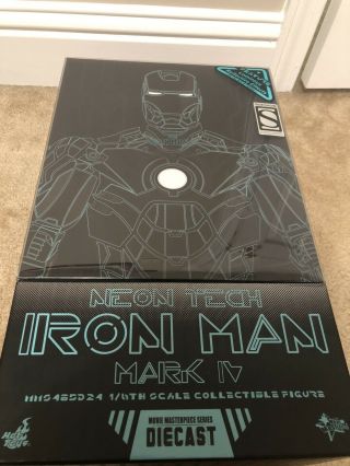 Hot Toys Iron Man Mark Iv Diecast Neon Tech Mms485