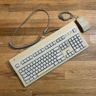 Apple Extended Keyboard Ii M3501,  Vintage Adb Mechanical Keyboard,  Mouse M0331